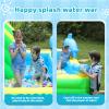 Bounce House Inflatable Water Slide for Backyard Outdoor Indoor,Gift Bouncy Castle for Kids Party 3-10 with Splash Pool, Climbing Wall Trampoline with Air Blower view 3