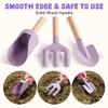 ROBOTIME Kids Gardening Set, 17PCS Toddler Gardening Tools, Toddler Gardening Set with Apron, Hat, Gloves, Watering Can & Tool Bag  Outdoor Play Garden Kit for Kids for Hands-On Learning (Purple ) view 3