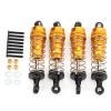 4Pcs RC Shock Absorber Set, 80mm/3.1in Length 16mm/0.6in Diameter 72mm/2.8in Hole to Hole Metal Shock Absorber Damper Accessories forMNG 500 BRABUSs (Golden) view 2