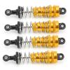 4Pcs RC Shock Absorber Set, 80mm/3.1in Length 16mm/0.6in Diameter 72mm/2.8in Hole to Hole Metal Shock Absorber Damper Accessories forMNG 500 BRABUSs (Golden) view 3