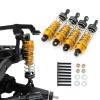 4Pcs RC Shock Absorber Set, 80mm/3.1in Length 16mm/0.6in Diameter 72mm/2.8in Hole to Hole Metal Shock Absorber Damper Accessories forMNG 500 BRABUSs (Golden) view 4