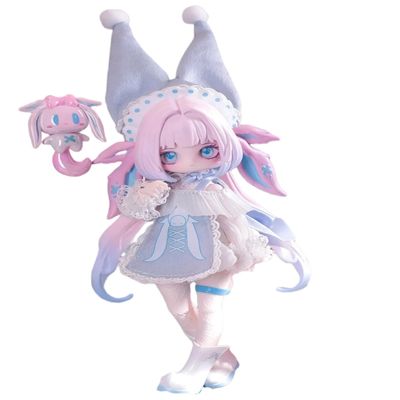 1/12 BJD Dolls Blind Box for Girls Surprise Gifts,Kawaii The Lulu Elf Story BJD Dolls Series Collectable Action Figure Posable Dress Up BJD Doll(Blue)