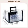 kowaku Chip Case Chip Organizer Sports Games Accessories Transparent Dustproof Portable Multipurpose Storage Container Storage Box, with 6pcs 40mm Trays view 3