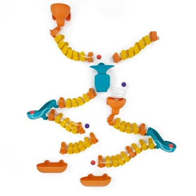 Oribel VertiPlay Magnetic Marble Run | Builder Set STEM Toy | Creative Free Play Construction Kit for Kids | Works on Fridges, Lockers & Metal Surfaces (Ages 5+) Builder Set (75)