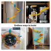 Oribel VertiPlay Magnetic Marble Run | Builder Set STEM Toy | Creative Free Play Construction Kit for Kids | Works on Fridges, Lockers & Metal Surfaces (Ages 5+) Builder Set (75) view 3