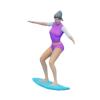 1:64 Miniature Surfing Figure Model Resin Surfing Toy Seaside Collectible Diorama Scene Figurine Display- Style D view 1