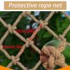 16x23FT / 5x7(M), Climbing Frame Net for Kids, Rock Ladder Wall Hammock Tree House Playset Swingset, (Rope Dia 1cm) view 4