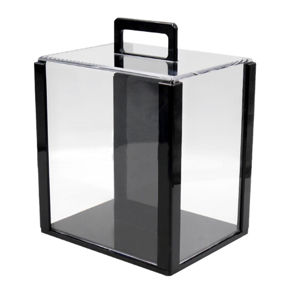 Acrylic Chip Case Container Display Cabinet Clear Organizer Carry Case Chip Holder for Game Night Party Commercial Activities, Empty Case