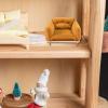 1: 12 Dollhouse Armchair Scene Decoration Dollhouse Accessory Realistic Living Room Decor Modern Mini Sofa Model Collection, Orange view 4