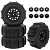 1/10 RC Paddle Tires, 12mm & 14mm Hex RC Wheels and Tires, Snow Tires, Desert Tires for 1/10 Arrma Senton TRAXXAS Slash view 1