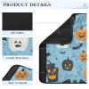 Car Seat Belt Pads Covers Set of 2 Soft Car Seatbelt Shoulder Cover for Adults Youth Kids S Hallowmas All Saints' Day Pattern Blue view 4