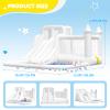 12.5FTx10.6FT Oxford White Bounce House, Kids Inflatable Castle with Slide and Ball Pool, Medium to Large Inflatable Bounce House,Can Be Used Indoors or Outdoors Wet and Dry Use Multi-Functional Toy view 2