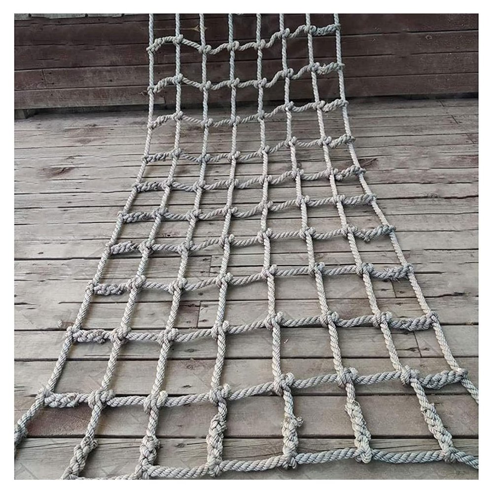 Heavy Duty Climbing Net for Kids - 1x1m Outdoor Rope Mesh Playground Ladder & Cargo Safety Netting for Rock Climbing, Fun & Adventure