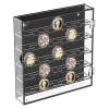 5-Tier Acrylic Coin Display Stand, Holds 45, Clear With Dustproof Door, 10.2 X 11.8 X 2 In view 1