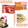 100pcs Custom Toothpick Flags for Food Personalized Cupcake Toppers with Picture Logo Text Customized Food Labels for Party Sandwich Hamburger Dessert Fruit,Cupcake Cutouts view 3