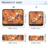 Car Seat Belt Covers 2 Piecing Soft Car Safety Seat Belt Strap Shoulder Pad for Women Men Kids M Leafs Pattern Fox Harvest Pumpkin view 3