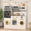 BIERUM Play Kitchen - Kids Kitchen Playset with Realistic Lights & Sounds, 28 Pcs Toy Food & Cookware Accessories, Plenty of Play Features, Idea Gift for Boys and Girls Ages 3+ view 1