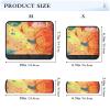 Car Seat Belt Covers Set of 2 Soft Car Safety Seat Belt Strap Shoulder Pad for Adults Youth Kids S Happy Thanksgiving Colorful Leaves and Pumpkin view 3