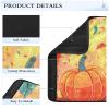 Car Seat Belt Covers Set of 2 Soft Car Safety Seat Belt Strap Shoulder Pad for Adults Youth Kids S Happy Thanksgiving Colorful Leaves and Pumpkin view 4