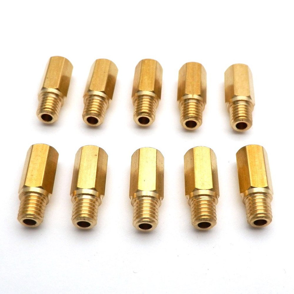 10 Pieces Carburetor Hexagon Motorcycle Main Injector Nozzle Main Jet For Keihin FCR OKO KOSO PE PWK(80-102)