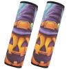 Car Seat Belt Covers 2 Pack Breathable Backpack Shoulder Strap Pad Cover for Adults and Kids M Witch Pumpkin and Candy view 2