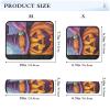 Car Seat Belt Covers 2 Pack Breathable Backpack Shoulder Strap Pad Cover for Adults and Kids M Witch Pumpkin and Candy view 3