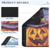 Car Seat Belt Covers 2 Pack Breathable Backpack Shoulder Strap Pad Cover for Adults and Kids M Witch Pumpkin and Candy view 4