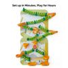 Oribel VertiPlay Magnetic Marble Run Dino Quest Edition with Stick-On Playboard | STEM Toy for Kids | Dinosaur-Themed Magnetic Track Building Set | Wall Toy for Creative & Screen-Free Play (100 pcs) view 2