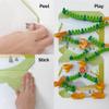 Oribel VertiPlay Magnetic Marble Run Dino Quest Edition with Stick-On Playboard | STEM Toy for Kids | Dinosaur-Themed Magnetic Track Building Set | Wall Toy for Creative & Screen-Free Play (100 pcs) view 4
