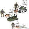 4 Piece Soldier Search Playset with Dog, Weapons, and Vehicle, Assorted Styles view 1