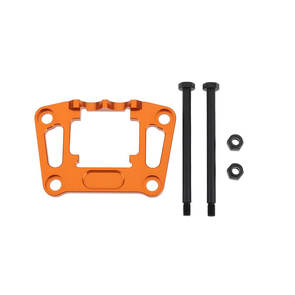 Be In Your Mind Orange Rear Bulkhead Mount 7075 Alloy 107154-1 Compatible with TRA-XXAS Mini Maxx Strengthen