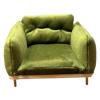 1: 12 Dollhouse Armchair Scene Decoration Dollhouse Accessory Realistic Living Room Decor Modern Mini Sofa Model Collection, Green view 1