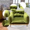 1: 12 Dollhouse Armchair Scene Decoration Dollhouse Accessory Realistic Living Room Decor Modern Mini Sofa Model Collection, Green view 4