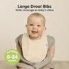 8-Pack Organic Baby Bibs for Boys, Girls - Soft Cotton Drooling and Teething Bibs for Baby Girl & Boy, Extra Absorbent, Easy to Clean & Put On for Toddler, Newborn, Infant 0-24 Months (Pure) view 2