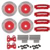 Metal Simulation Brake DISC Calipers Visual Effect Stopping Power RC CAR (Red) view 1