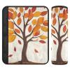 Car Seat Belt Pads Covers 2 Piecing Soft Child Safety Seat Shoulder Strap Cover for Adults Child Kids M Thanksgiving Holiday Autumn Tree Leaves view 1