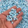 Polymer Clay Blue Raspberry Marble Cheesecake Bites, Non Edible Cake Chunks, Faux Dessert Cubes for Decoden Cookies Slime rdnqu (Bag: 30 Grams) view 1