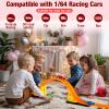 16.4 Ft Flexible Race Track for Kids Outdoor Toys Portable DIY Roll-Up Flex Race Car Track Compatible with Diecast 1/64th Cars Valentines Gifts Easter Basket Stuffers for Kids Boys Girls Ages 3+ view 2