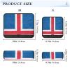 Car Seat Belt Pads Covers 2 Piecing Breathable Seat Belt Shoulder Strap Covers Pad for Adults and Kids S Iceland Flag Pattern Decor Print view 3