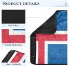 Car Seat Belt Pads Covers 2 Piecing Breathable Seat Belt Shoulder Strap Covers Pad for Adults and Kids S Iceland Flag Pattern Decor Print view 4
