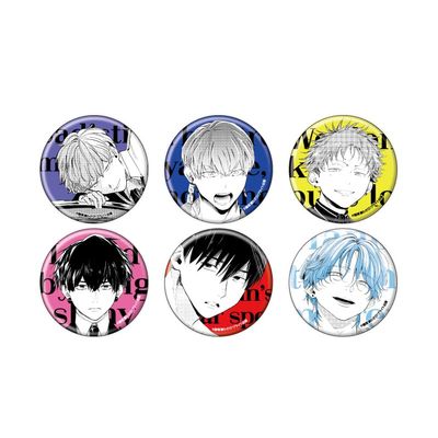 Ochazuki Wasabi 5th Anniversary 01 (Official Illustration) Tin Badge Complete Set, Box of 6
