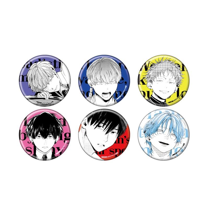 Ochazuki Wasabi 5th Anniversary 01 (Official Illustration) Tin Badge Complete Set, Box of 6