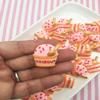Strawberry Ice Cream Cabochons rdnqu (3 Pieces) view 2