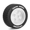 1/14 RC On-Road Drift Wheel Tires 2.36in OD Tamiya M-Chassis Tread Tyres w/Foam 12mm Hex Fit for Tamiya M08/05/06 MF-01X 1/14 Hyper 14303 14304 14210 (White1) view 3