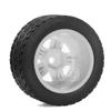 1/14 RC On-Road Drift Wheel Tires 2.36in OD Tamiya M-Chassis Tread Tyres w/Foam 12mm Hex Fit for Tamiya M08/05/06 MF-01X 1/14 Hyper 14303 14304 14210 (White1) view 4