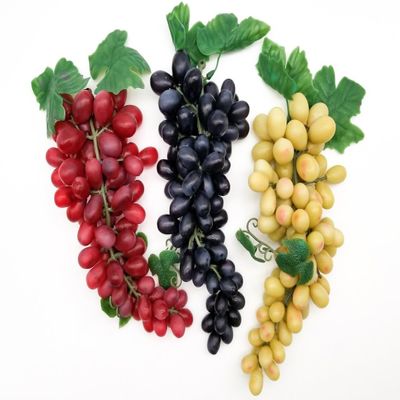 Big Ass Bunch O' Grapes, Mid-Century Silicon Cabochons Fruits, Realistic Grape Bunch for Crafting and Slime rdnqu (9 Pieces of Black Grapes)