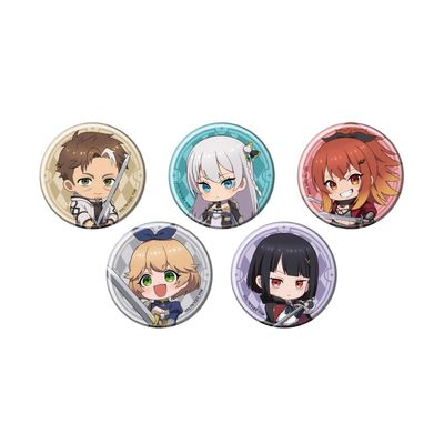 TV Anime "Katanasha no Osa, Swordseyu" 01 [Official Illustration] Tin Badge Box of 5