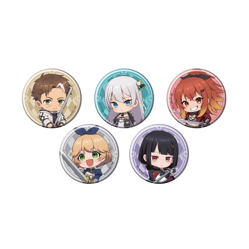 TV Anime "Katanasha no Osa, Swordseyu" 01 [Official Illustration] Tin Badge Box of 5