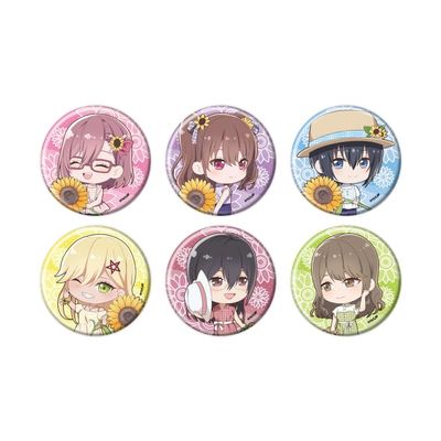 2.5 Dimensional Temptation 06 Sunflower Ver. Mini Calilast Can Badge Complete Set, Box of 6