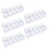 Jorzer Poker Chip Case, Clear Plastic Poker Chip Tray with Lid, 5Pcs Multi-Use Storage Display Case for Gambling, Parties or Home. view 2